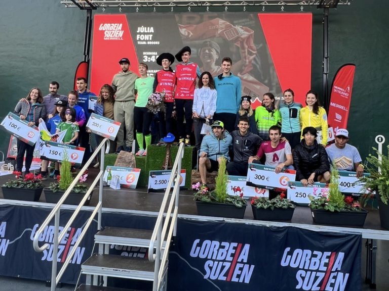 Euskal Selekzioa onenen artean Gorbeia Suzien Skyrace 2024an